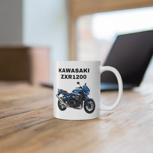 Kawasaki ZXR1200, Ceramic Coffee Cups, 11oz, Gift for Him, Fathers Day Gift, Birthday Gift, Biker Gift, The Legend, Gift Ideas
