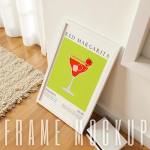 Vertical Frame Mockup Wood Frame Mockup Elegant Mockup Vertical Frame Portret Mockup DIN A ISO Frame Photoshop Photopea Mockup Template