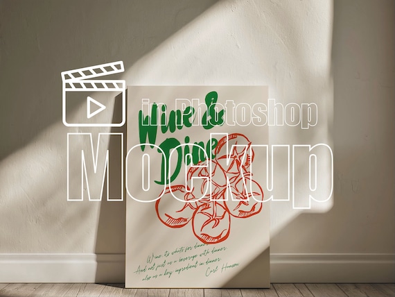 Video Mockup, Poster Mockup Canvas Mockup Video, Custom Wall Color, Canvas Mockup Poster, DIN A, Photoshop Mockup, Video Mockup Art Prints