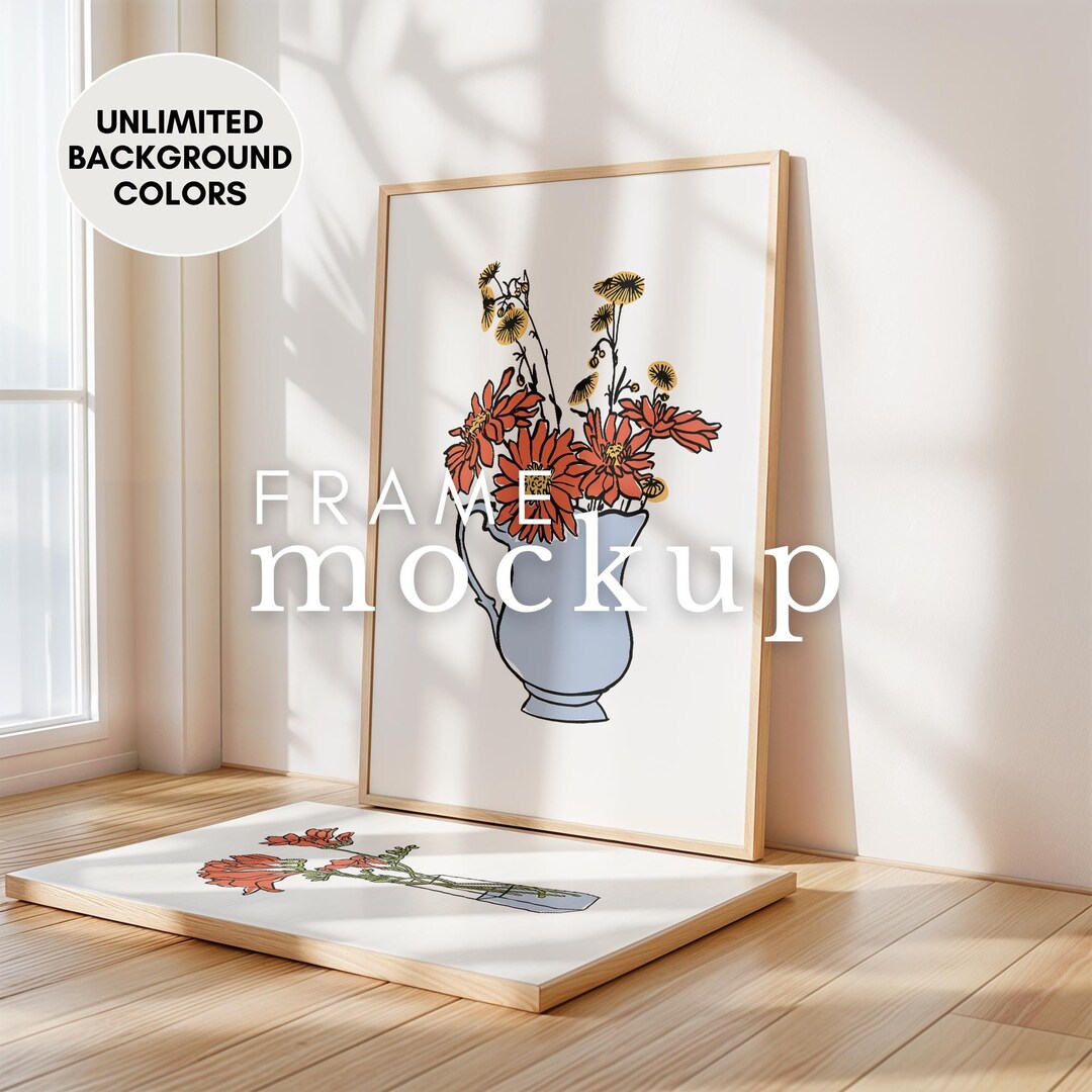 Vertical Frame Mockup Horizontal Frame Mock up Elegant Minimalist