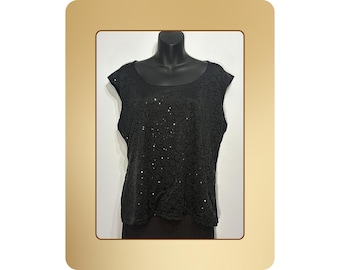 Top texturizado negro XL – Fabricado en Canadá