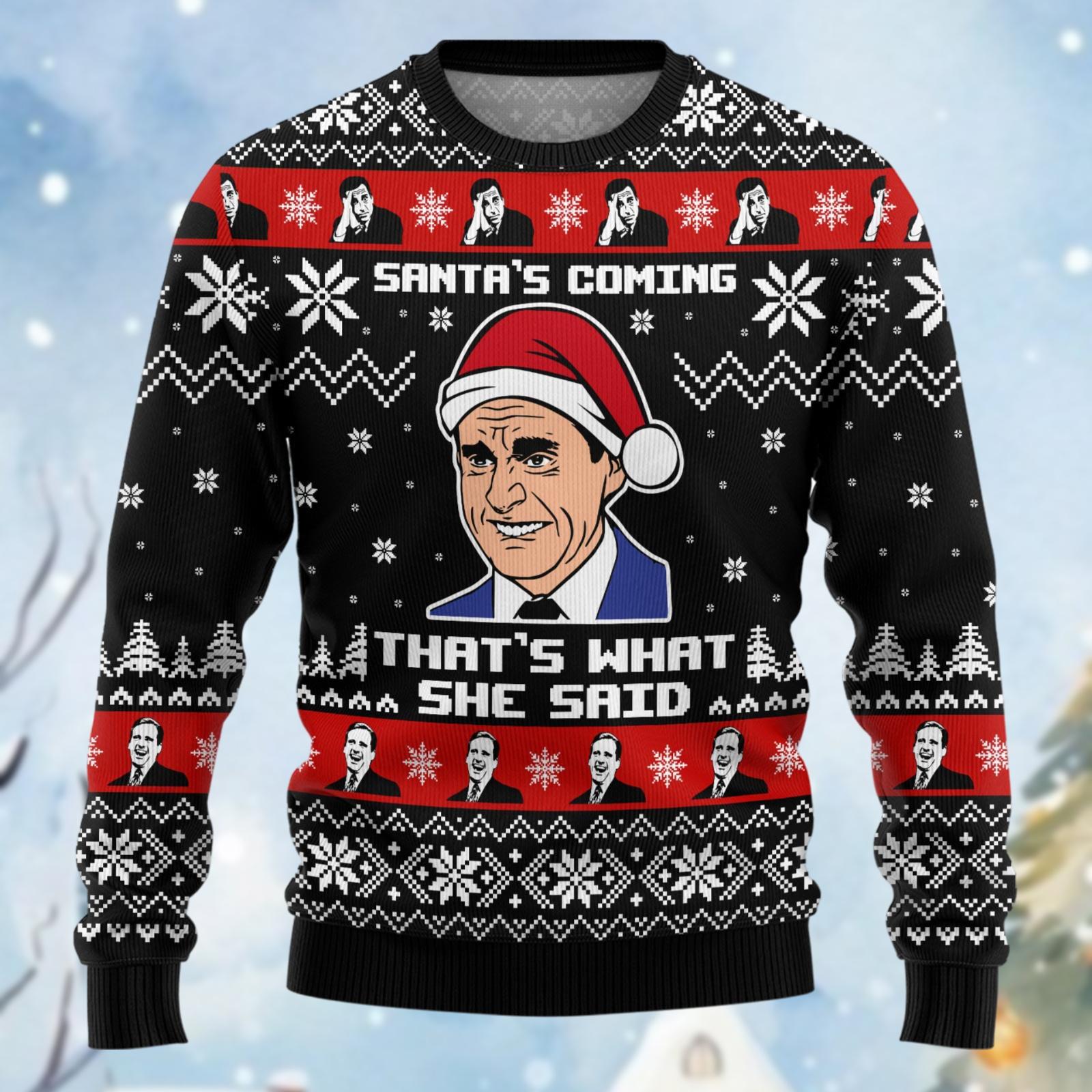 Discover Christmas The Office Ugly Sweater, Michael Scott Xmas Sweatshirt, Christmas Movie Shirt, Family Christmas Sweater, Gift For Friends