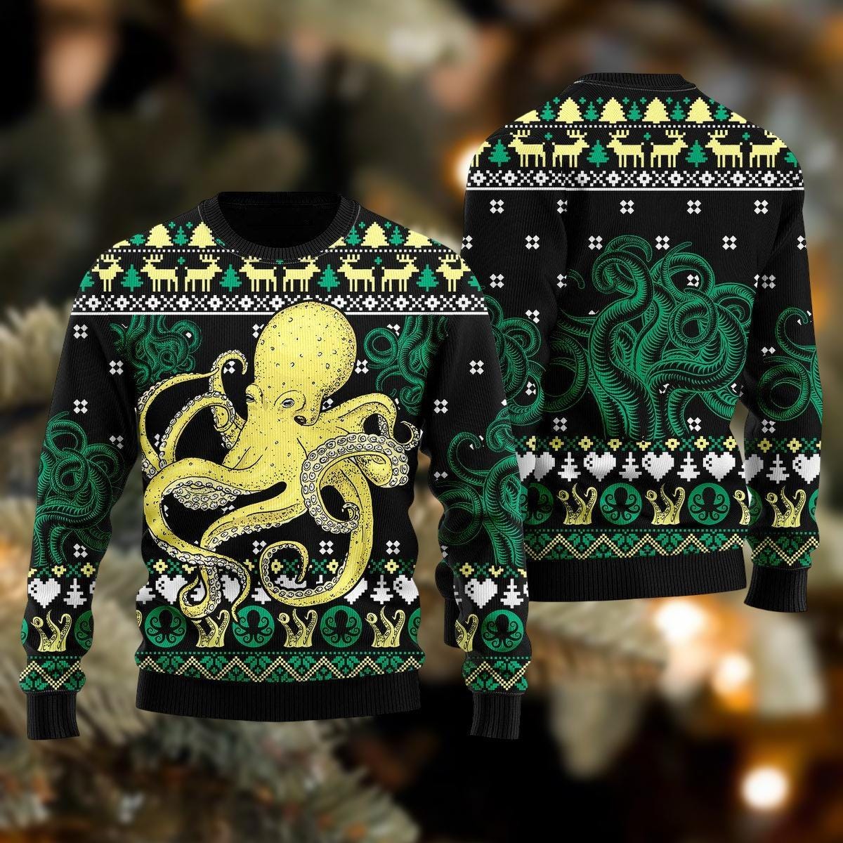 Discover Christmas Octopus Ugly Sweater, Retro Octopus Xmas Sweater, Sea Animals Holiday Sweater, Fun Octopus Sweatshirt, Xmas Gifts Idea