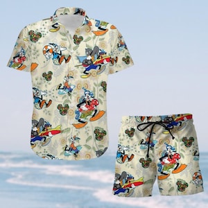 Goofy Button Shirt And Short, Goofy Movie Hawaiian Shirt, Cute Dog Costume Shirt, Cartoon Movie Shirt, Magic Kingdom Tee, Gift For Fan