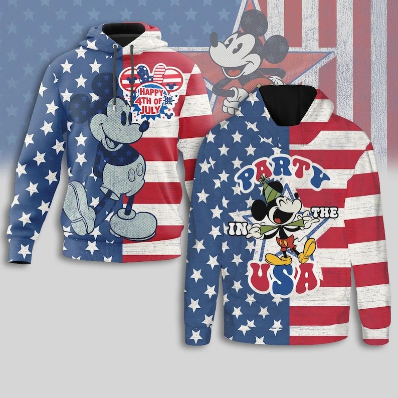 Mickey Mouse 4th Of July Shirt, Retro Disney 4th Of July Hoodie, Disneyland Patriotic Tee, Independence Day 1176 2026 Shirt