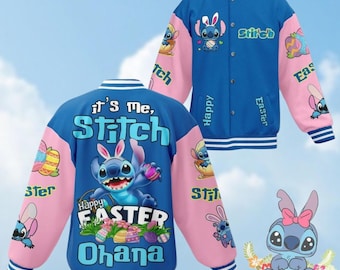 Chaqueta de béisbol de Stitch, chaqueta de Lilo y Stitch, camiseta de viaje de Disney, camiseta de disfraz de Magic Kingdom, chaqueta de calle divertida, regalo para un fan