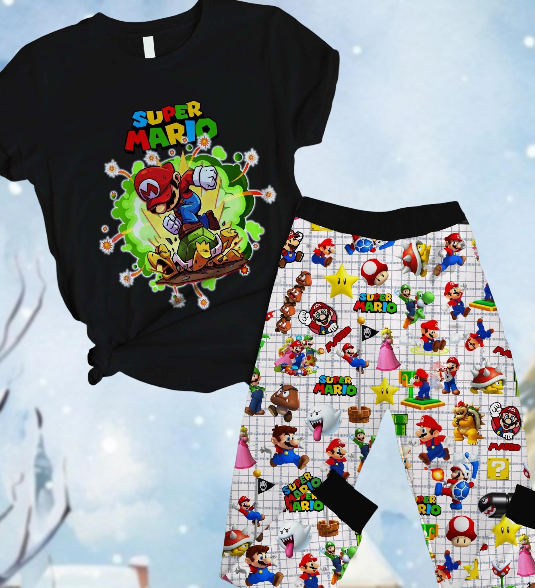Mario Pajamas Etsy Canada