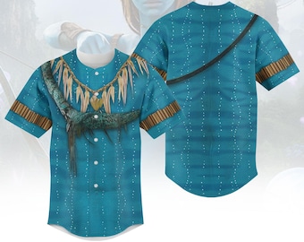 Neytiri Avatar Cosplay Baseball Jersey, The Way of Water Costume Jersey, Pandora Omaticaya Jersey For Team, Avatar Merch For Fans