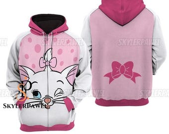 Marie Cat Hoodie, Disney Cat Hoodie, Marie Cat Shirt, Disney Aristocat Sweatshirt, Disney Marie Sweatshirt, Magic Kingdom Hoodie