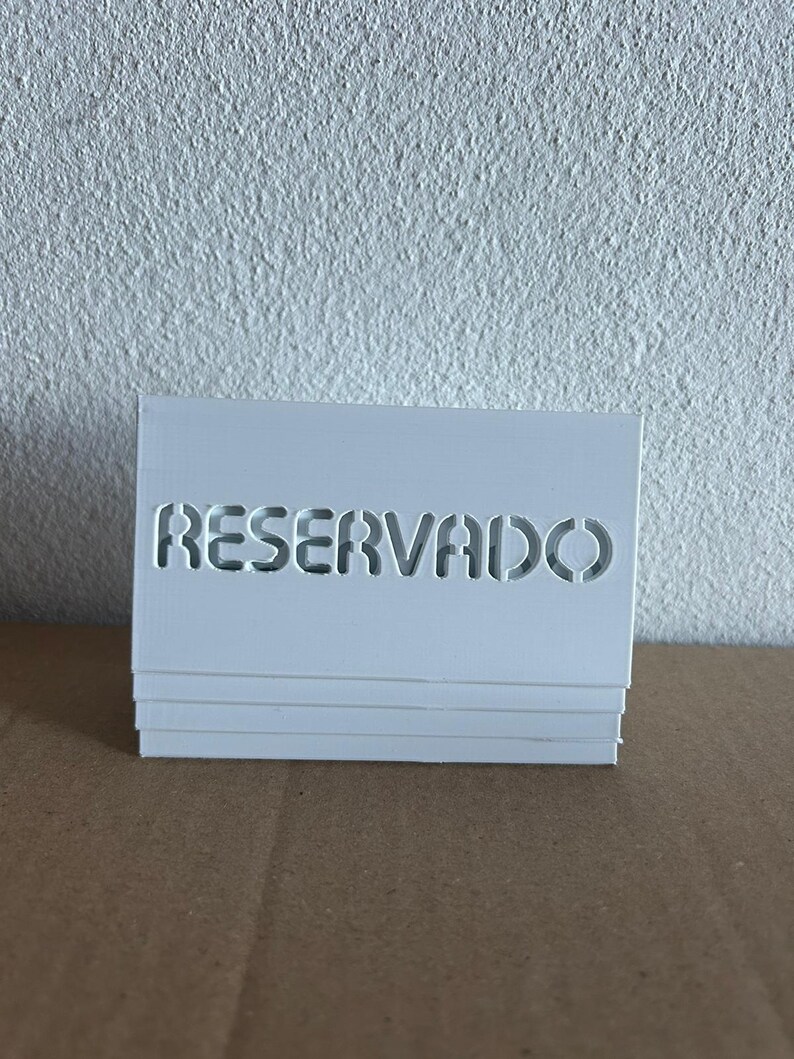 Reserved Sign 3D Model – Digital STL File – Printable Table Sign for ...