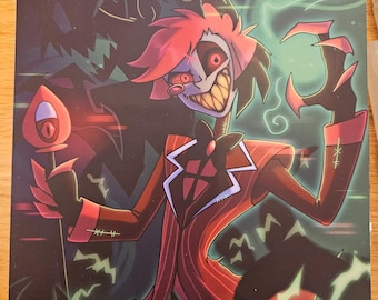 じ*ん様 ハズビンホテル　アラスター　Summer Alastor Poster Hazbin Hotel Summer Alastor Fan Art Print Ll Alastor Summer Poster