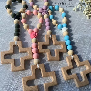 Silicone Decade Rosary for Boys, Girls | Durable, Colorful Prayer Beads | Perfect for Kids&#39; Sacraments & Catholic Spiritual Gifts