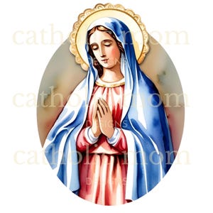 Clip Art Medaglia Miracolosa, Vergine Maria svg png download digitale, jpg arte virgencita per progetti Cricut, clipart cattolica per progetti di biglietti