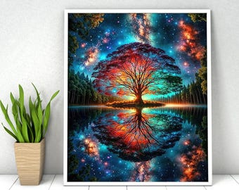 Tree of Life Paint by Numbers Kit: DIY Kit for Adult, Acrylic Painting