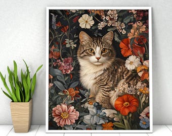 Cat Paint by Numbers Kit: DIY Acrylic Painting, 16x20