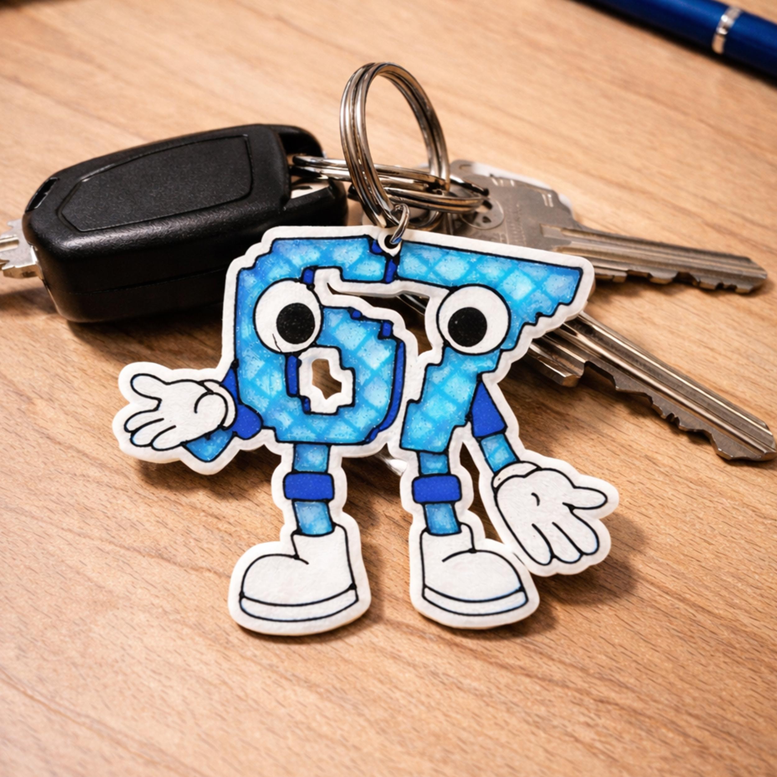 67 Keychain STL | Six Seven Meme | Six Seven Ornament | Viral STL | 3D ...