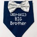 Big Brother Dog Bandana, navy gender reveal,  chevron bow, pregnancy Announcement, Birth Announcement, Maternity Photo Shoot Prop, New baby