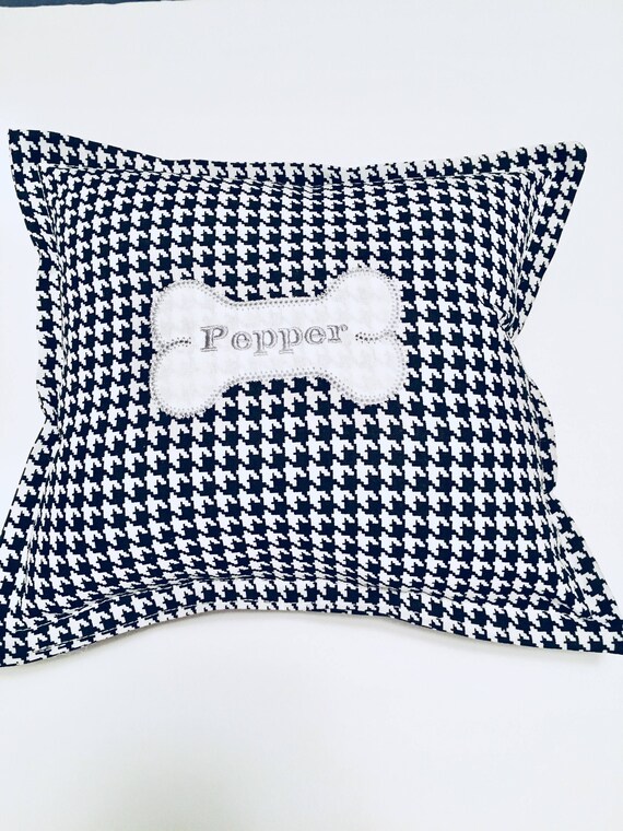 Dog Pillow Houndstooth Alabama Dog Gift Pet Pillow Dog Etsy