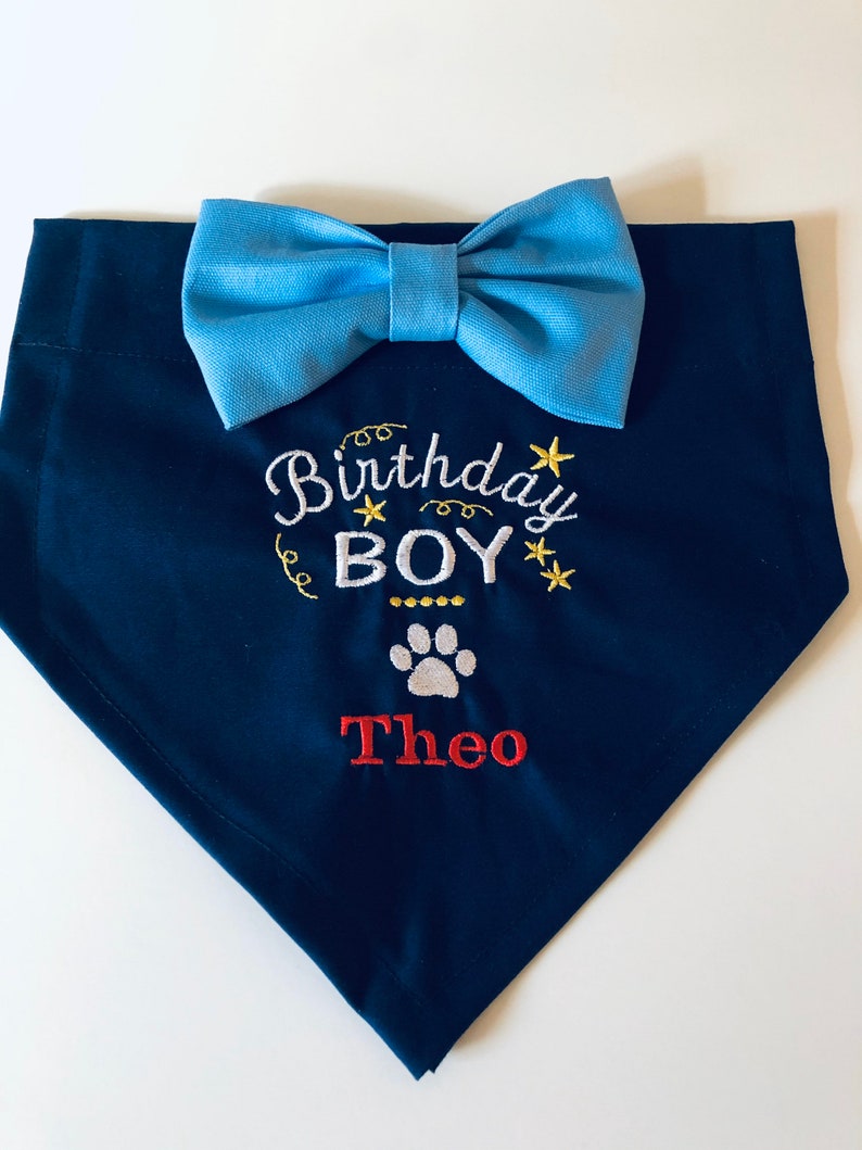 Birthday Boy Party Dog Bandana New Puppy Birthday Bandana Etsy