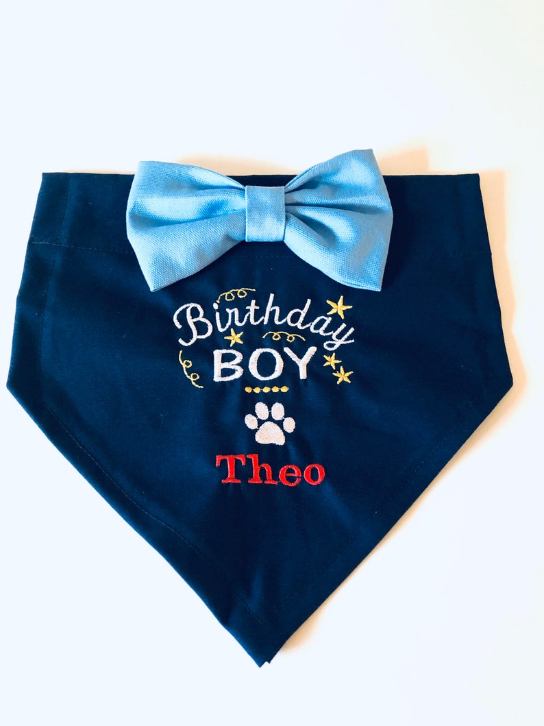 Birthday Boy Party Dog Bandana New Puppy Birthday Bandana Etsy