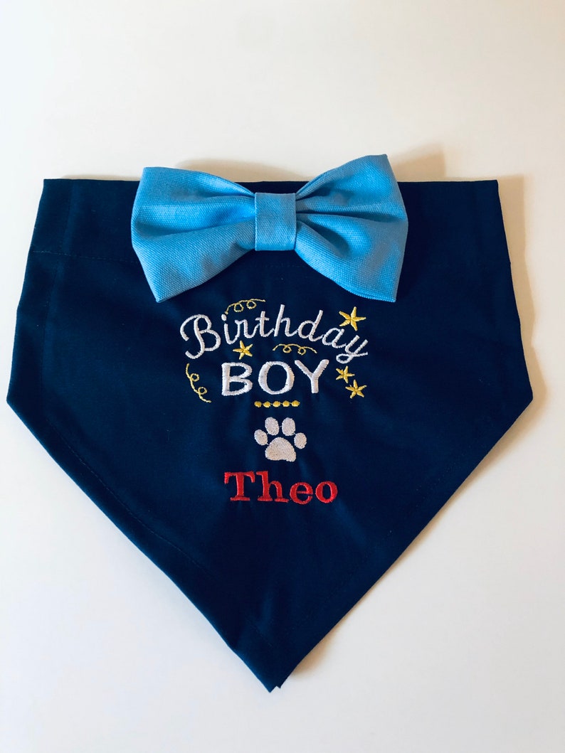 Birthday Boy Party Dog Bandana New Puppy Birthday Bandana Etsy