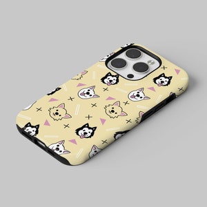 Dog Phone Case, Cute Pet Dog, Puppy Cover fit for iPhone 15 Pro Max, 14 Plus, 13, 12, 11, XR & Samsung S24, S23, A54, A53, Pixel 8 Pro, 7