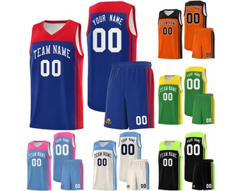 Personalisierte Basketball Jersey Ihr eigenes Basketball Jersey Sport Shirt und Shorts Team Name Nummer Logo für Männer Jugend