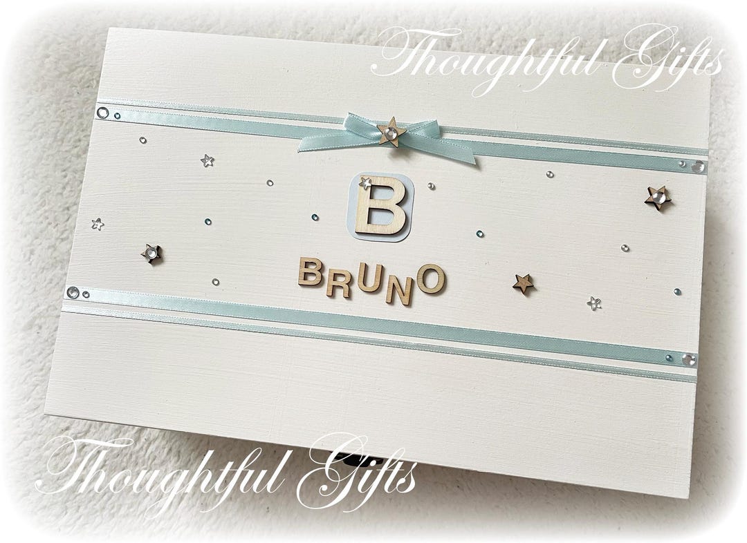 Personalised Baby Boys Girl Twin Large Pine Wooden Keepsake Box New ...