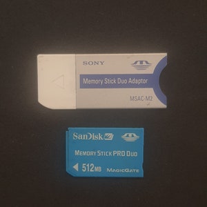 SanDisk original MemoryStick PRO Duo 512mb MagicGate Memory stick 512 mb with Sony Adapter MSAC-M2