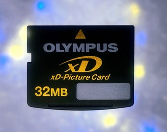 Carte photo d'origine Olympus XD d'une capacité de 32 Mo Carte mémoire xD pour anciens appareils photo numériques Olympus Fujifilm de 32 Mo par Toshiba Japon