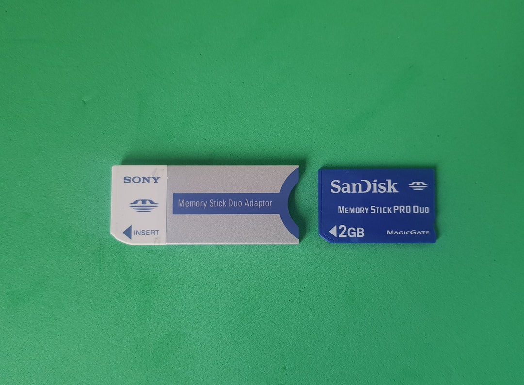 Sandisk Original Memorystick PRO Duo 2gb Magicgate Memory Stick 2 GB With Sony Adapter Etsy