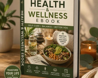 Holistic Wellness eBook, Self-Care Guide, Mind Body Balance (PDF Download)