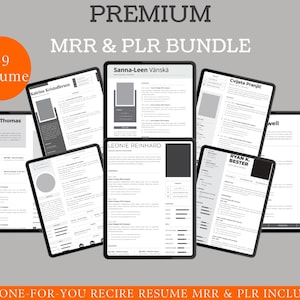 49 Resume CV Templates PLR Bundle Passive Income, PLR Mrr Digital Products, Master Resell Rights, Plr Cv, Master Resell Rights Education