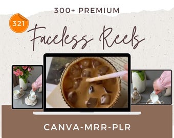321 Faceless Video Reels Luxury Reels Mega BundleMarketing PLR Videos Pack MRR Resell Rights