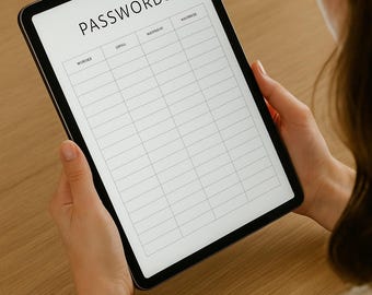 Password Tracker Printable PDF: Secure Internet Login Organizer - Etsy