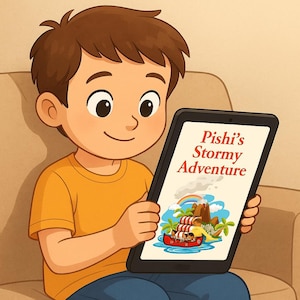 Kids Ebook Storybook PDF – Illustrated Children’s Sea Adventure Tale for Bedtime Reading Printable Animal Book Instant Download