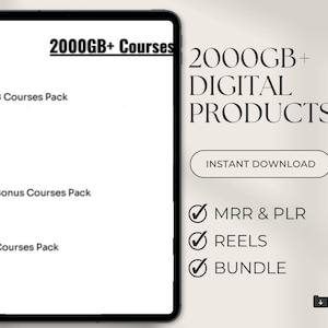 Premium EBook PLR MRR Bundle Passive Income, PLR Mrr Digital Products, Master Resell Rights, plr Course, Master Resell Rights Education