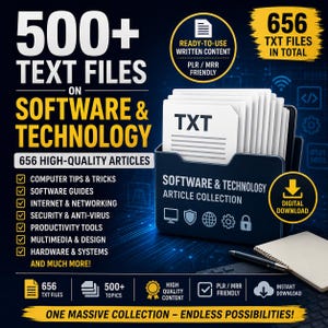 500+ Software Textbook Digital Instant Download Learn Programming and Coding Basics
