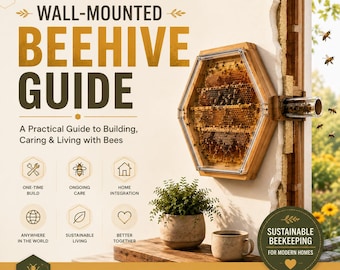Wall-Mounted Beehive Guide | DIY Transparent Hive for Beginners (PDF Download)