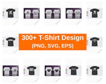 Lot de 300+ modèles de T-Shirt, modèles de T-shirt de famille, T-shirt coloré PNG, T-shirt moderne pour homme femme enfant, téléchargement numérique