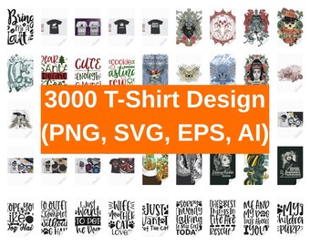 Lot de plus de 3 000 modèles de T-shirt, modèles de T-shirt de famille, T-shirt coloré PNG, T-shirt moderne pour homme femme enfant, téléchargement numérique