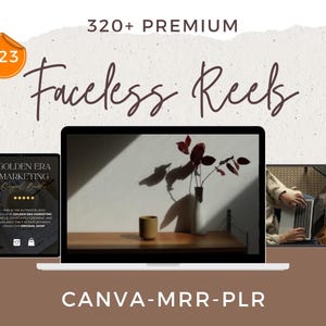 320+ Aesthetic Faceless Video Reels + Story MRR & PLR Resell, Affiliate Marketing, Email, Social Media mrr DFY Instagram Templates Digital