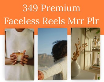 PLR MRR 349 Reels de Instagram de estética sin rostro - Videos de estilo de vida estético de lujo - Videos de Instagram sin rostro - Reels de marketing sin rostro