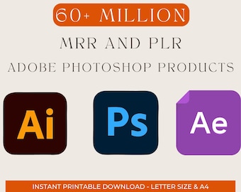 Meer dan 60 miljoen digitale productbundel: PLR MRR, canva-sjablonen (digitale download)