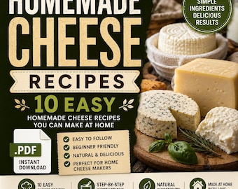 10 Easy Homemade Cheese Recipes | Beginner's Guide (PDF Download)