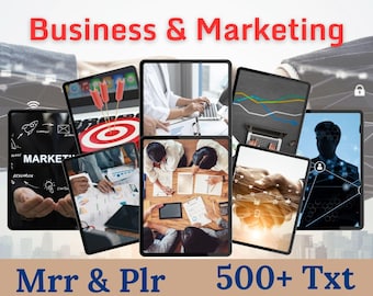 500+ Business Marketing TXT Files Bundle (PLR MRR) Digital Download