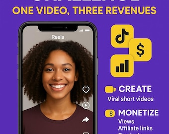 72-Hour Video Income System: TikTok, Reels & YouTube Strategy (PDF Digital Download)