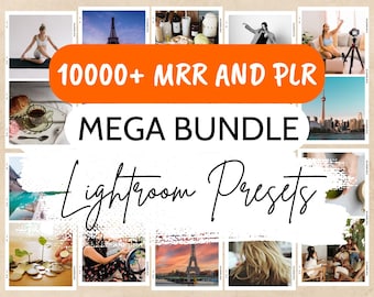 Plus de 10 000 méga préréglages Lightroom, filtres photo bohèmes pour Instagram, préréglages esthétiques neutres pour les influenceurs, préréglage photo rustique maussade