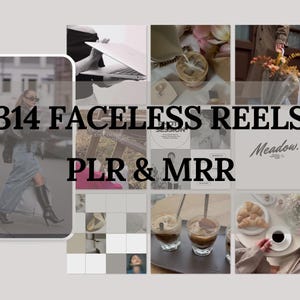 314 Faceless Aesthetic Video for PLR,MRR, Luxury Faceless Reels, Mega Reels Bundle PLR Videos Pack, Faceless Marketing, Mrr Resell Rights