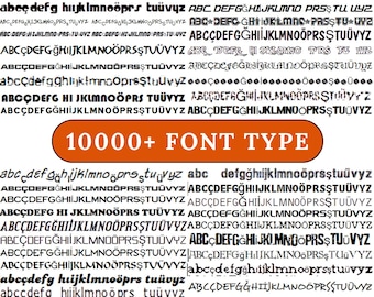 Mega paquete de fuentes: más de 10 000 fuentes manuscritas, caligráficas y modernas (TTF, uso comercial, descarga digital)